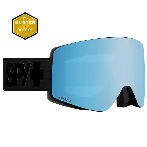 Spy Marauder Elite Matte Black Happy Boost Ice Blue Mirror + HB LL Coral Goggles